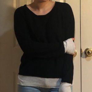 Black Lightweight Slouchy Sweater